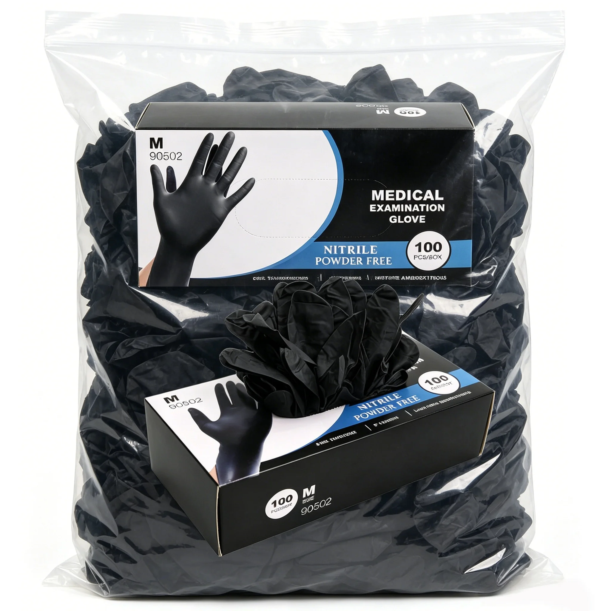 Black Nitrile Gloves Disposable Non-Sterile Textured Industrial Gloves for Auto Mechanic Household Cleaning Kitchen Tattoo
Black Nitrile Gloves Disposable Non-Sterile Textured Industrial Gloves for Auto Mechanic Household Cleaning Kitchen Tattoo