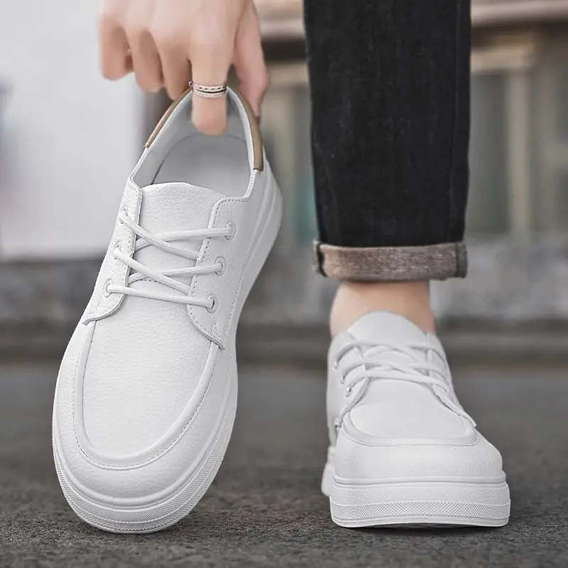 Мужские однотонные кожаные туфли на плоской подошве с круглым носком, элегантные, легкая, размер 45, классическая оригинальная модная обувь из искусственной кожи 2025 года, повседневная мужская обувь для взрослых
Мужские однотонные кожаные туфли на плоской подошве с круглым носком, элегантные, легкая, размер 45, классическая оригинальная модная обувь из искусственной кожи 2025 года, повседневная мужская обувь для взрослых