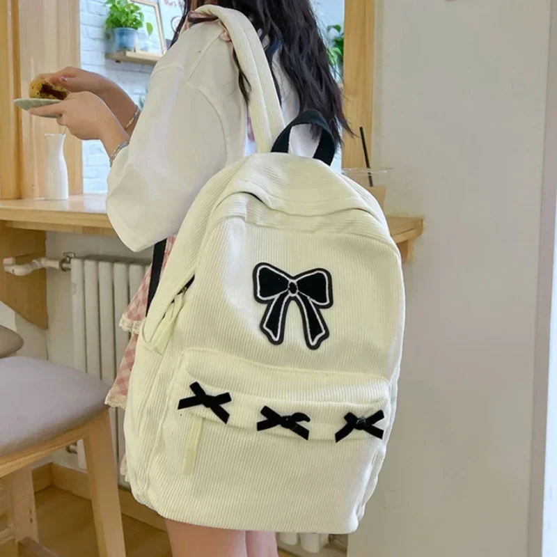 Practical Schoolbag Students Mochilas Mujer Large Capacity Bags for Woman Sweet Cute Bow Mochila Lightweight Backpack
Practical Schoolbag Students Mochilas Mujer Large Capacity Bags for Woman Sweet Cute Bow Mochila Lightweight Backpack