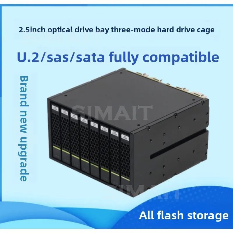 U.2 Hard Disk Cage 2.5 Inches, Full Flash NAS Optical Drive Position, Hot-swappable
U.2 Hard Disk Cage 2.5 Inches, Full Flash NAS Optical Drive Position, Hot-swappable