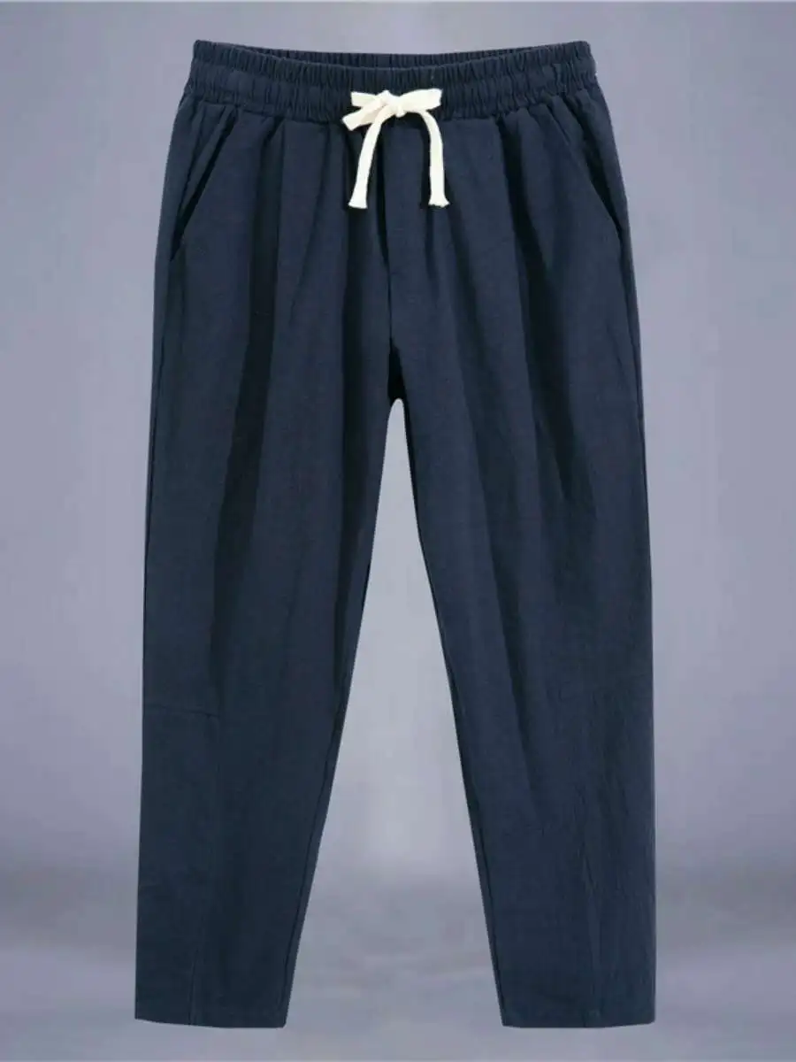 Casual Cotton Linen Men's Loose Wide Leg Nine Points Pants Autumn New Sle Spor Loose Fit Men's Trousers Trendy Japanese S...
Casual Cotton Linen Men's Loose Wide Leg Nine Points Pants Autumn New Sle Spor Loose Fit Men's Trousers Trendy Japanese S...