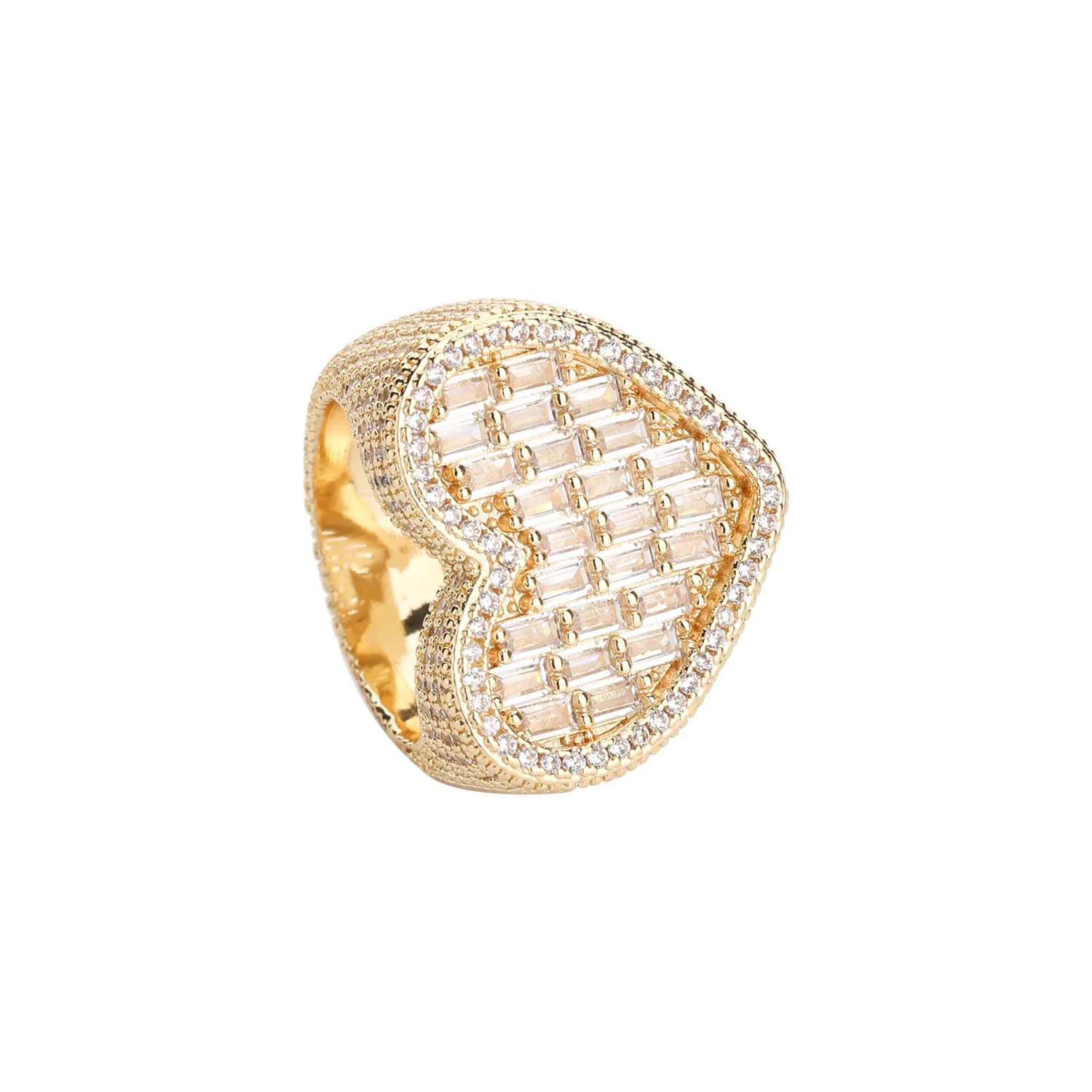 Free Shipping Item New Solid Heart Ring 14K Gold Plated Brass Women's Ring Valentine's Day Gift
Free Shipping Item New Solid Heart Ring 14K Gold Plated Brass Women's Ring Valentine's Day Gift