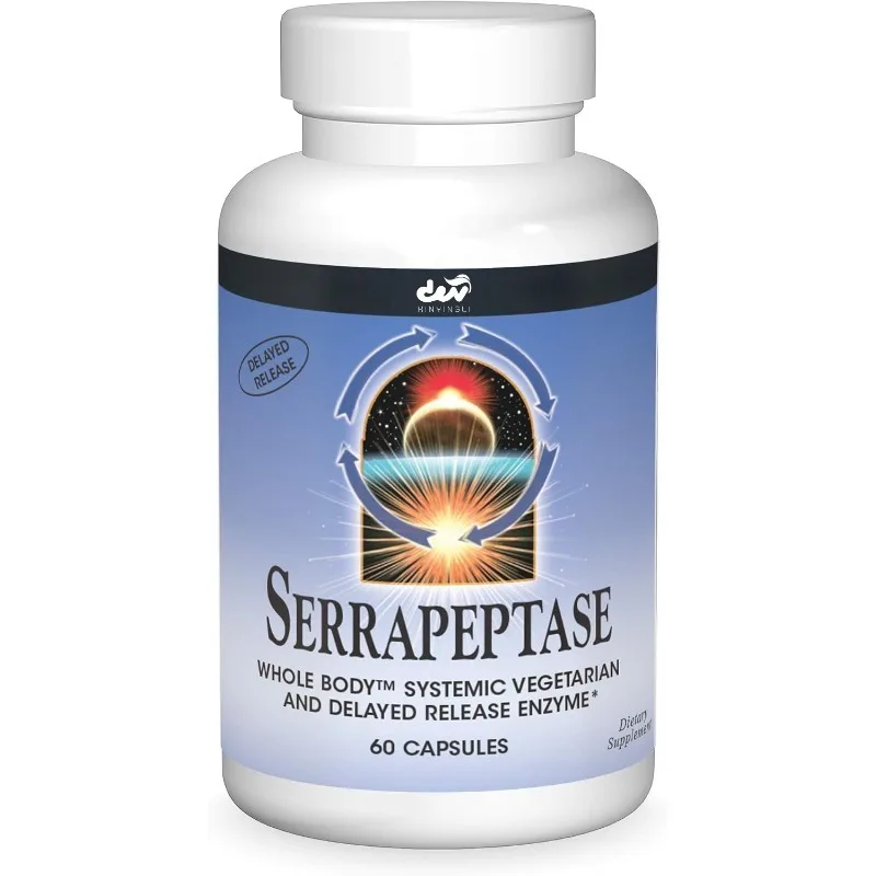 Serrapeptase - Extended release enzyme -60 vegetarian capsules containing milk and soybeans.
Serrapeptase - Extended release enzyme -60 vegetarian capsules containing milk and soybeans.
