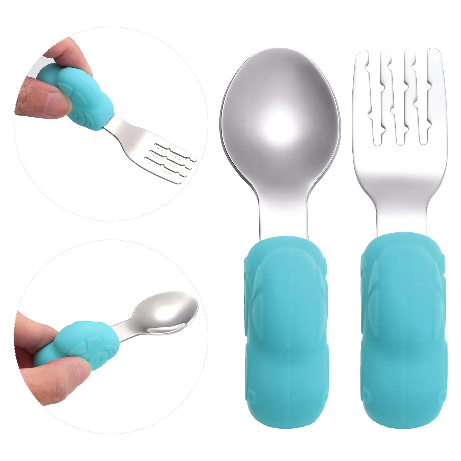 1Pair Toddler Training Utensils Heat Resistant Short Handle Spoon Fork Set for Baby Self Feeding Healthy Safe Tableware
1Pair Toddler Training Utensils Heat Resistant Short Handle Spoon Fork Set for Baby Self Feeding Healthy Safe Tableware