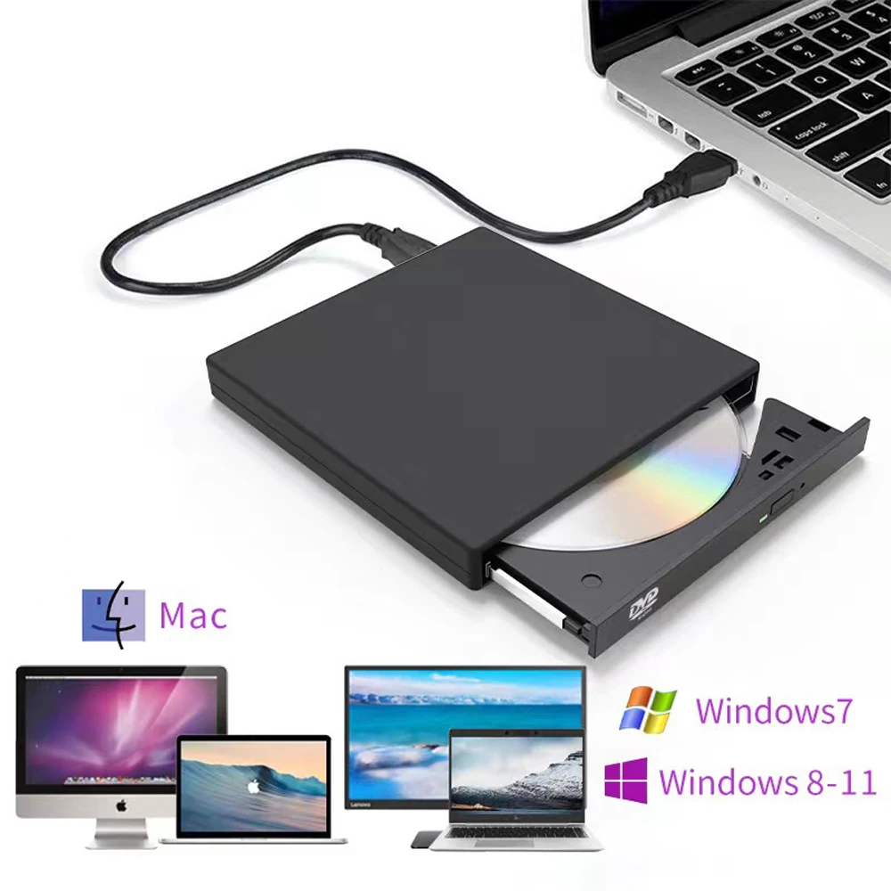 External CD-RW Drive / Writer Player External CD DVD Drive DVD-RW Burner Read USB 2.0 Slim Protable For Laptop Notebook PC
External CD-RW Drive / Writer Player External CD DVD Drive DVD-RW Burner Read USB 2.0 Slim Protable For Laptop Notebook PC