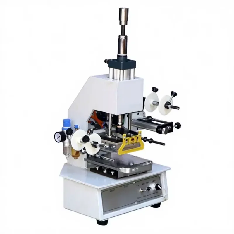 120*90 Semi Automatic Pneumatic Heat Press Letter Hot Foil Stamping Machine for Leather Wood Plastic Card Paper Logo
120*90 Semi Automatic Pneumatic Heat Press Letter Hot Foil Stamping Machine for Leather Wood Plastic Card Paper Logo