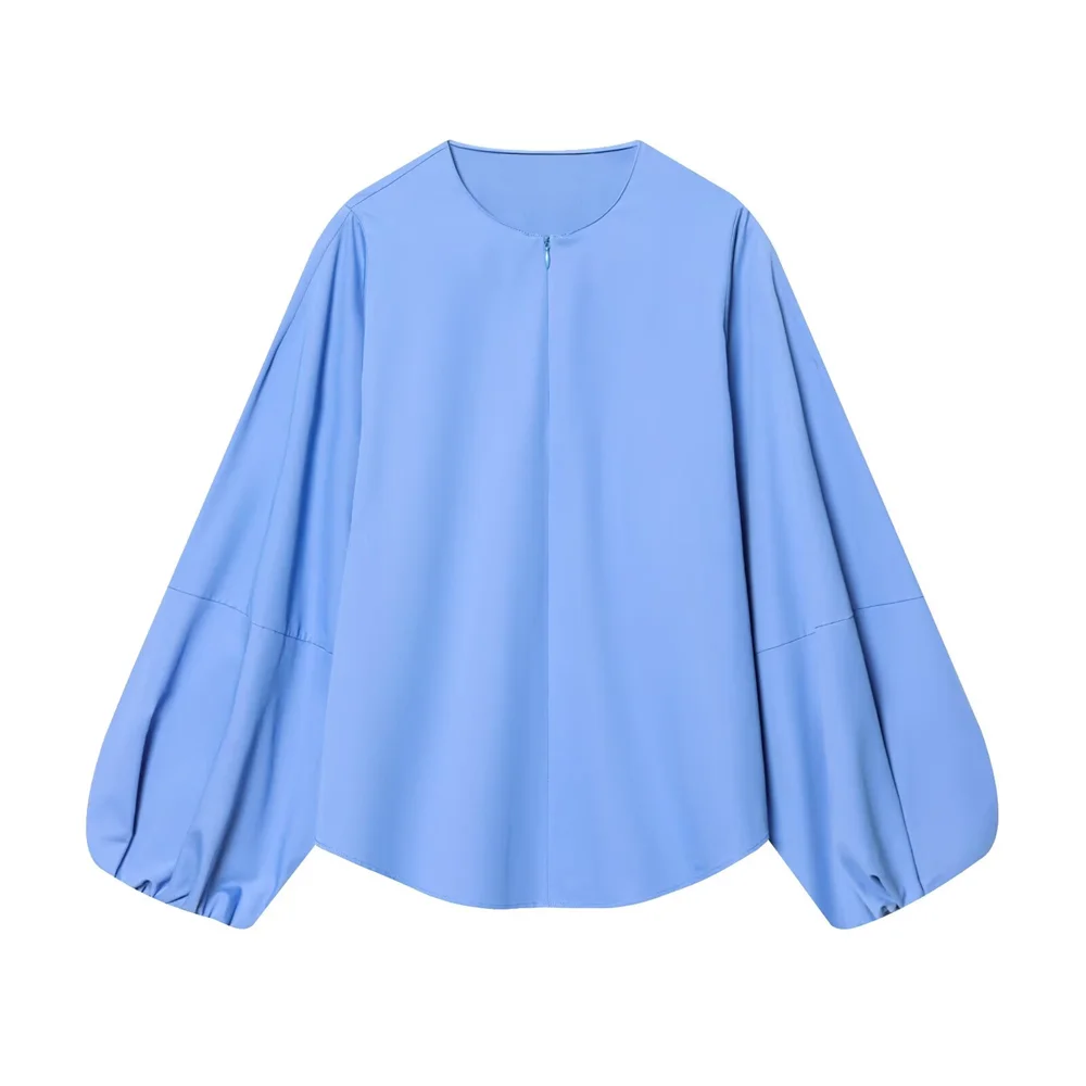 2026 New Women's Clothing European and American Style Versatile Round Neck Long Sleeve Balloon Sleeve Poplin Shirt
2026 New Women's Clothing European and American Style Versatile Round Neck Long Sleeve Balloon Sleeve Poplin Shirt