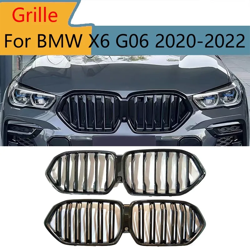For BMW X6 G06 2020-2022 Front Bumper Grill Glossy Black ABS Plastic Car Body Styling Trim Decorative Strip Exterior Accessories
For BMW X6 G06 2020-2022 Front Bumper Grill Glossy Black ABS Plastic Car Body Styling Trim Decorative Strip Exterior Accessories