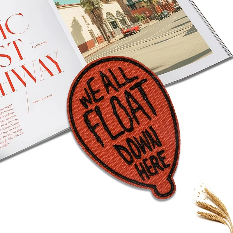 1 pack of electro-embroidered letters we're all floating here horror punk patch stickers
1 pack of electro-embroidered letters we're all floating here horror punk patch stickers