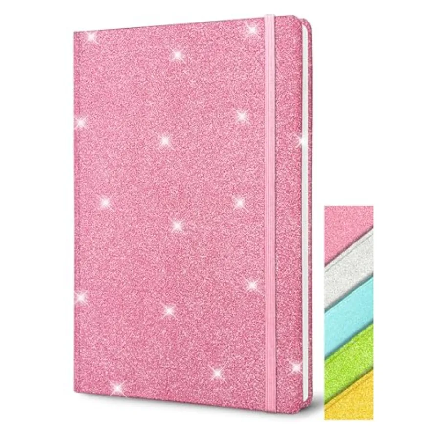 Glitter Notebook, 5.7x8.3" 160 Lined Pages Glitter Never Peel Off Sparkle Journal for Girls College Ruled A5 Hardcover Small No
Glitter Notebook, 5.7x8.3" 160 Lined Pages Glitter Never Peel Off Sparkle Journal for Girls College Ruled A5 Hardcover Small No