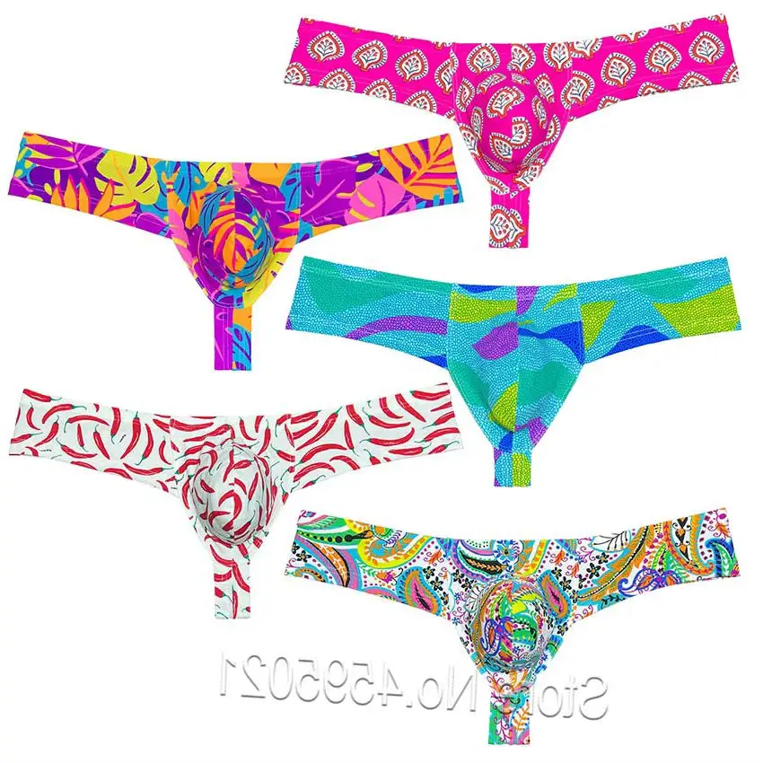 Cheeky Men's Boxershorts Thong Underwar Printed Skimpy Shiny Low Rise Hipster Male Bikini Briefs 1/3 Rear Bottoms Low Rise Silky
Cheeky Men's Boxershorts Thong Underwar Printed Skimpy Shiny Low Rise Hipster Male Bikini Briefs 1/3 Rear Bottoms Low Rise Silky