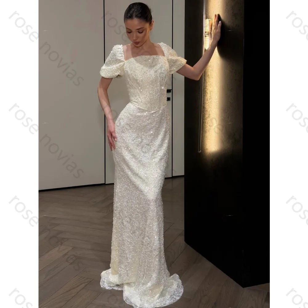 Glamorous White Wedding Gown High Neck Halter Sweetheart Neck Long Lace Sleeve Sequin Mermaid Dress for Wedding Bridal Party
Glamorous White Wedding Gown High Neck Halter Sweetheart Neck Long Lace Sleeve Sequin Mermaid Dress for Wedding Bridal Party