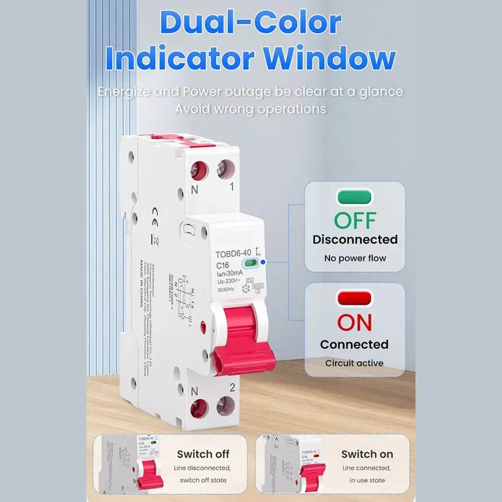 Автоматический выключатель остаточного тока типа A RCBO 1P + N 230 В 16 А C-Curve 30 мА Защита от утечки для жилых и коммерческих помещений
Автоматический выключатель остаточного тока типа A RCBO 1P + N 230 В 16 А C-Curve 30 мА Защита от утечки для жилых и коммерческих помещений