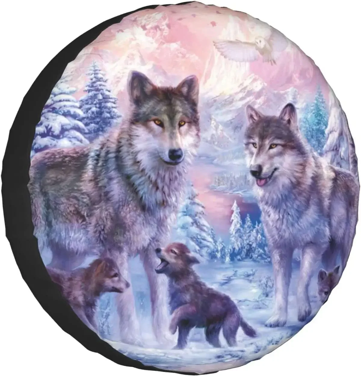 Чехол для запасной шины с принтом семьи Wolf, водонепроницаемая защитная накладка на колеса для автомобилей, грузовиков, внедорожников, прицепов, домов на колесах 14-17 дюймов
Чехол для запасной шины с принтом семьи Wolf, водонепроницаемая защитная накладка на колеса для автомобилей, грузовиков, внедорожников, прицепов, домов на колесах 14-17 дюймов