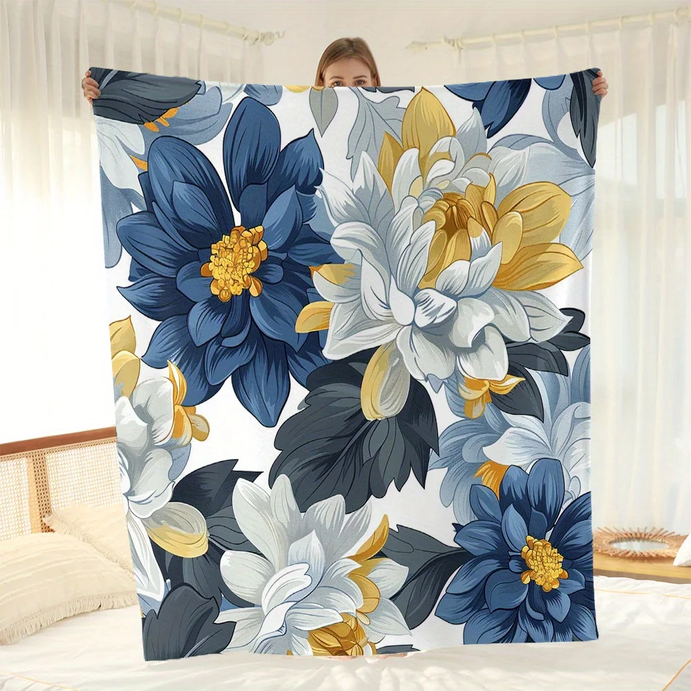 1pc Floral Collection Flannel Fleece Blanket - Modern Woven Polyester Sofa Cover, Polyester Fabric, Machine Washable
1pc Floral Collection Flannel Fleece Blanket - Modern Woven Polyester Sofa Cover, Polyester Fabric, Machine Washable