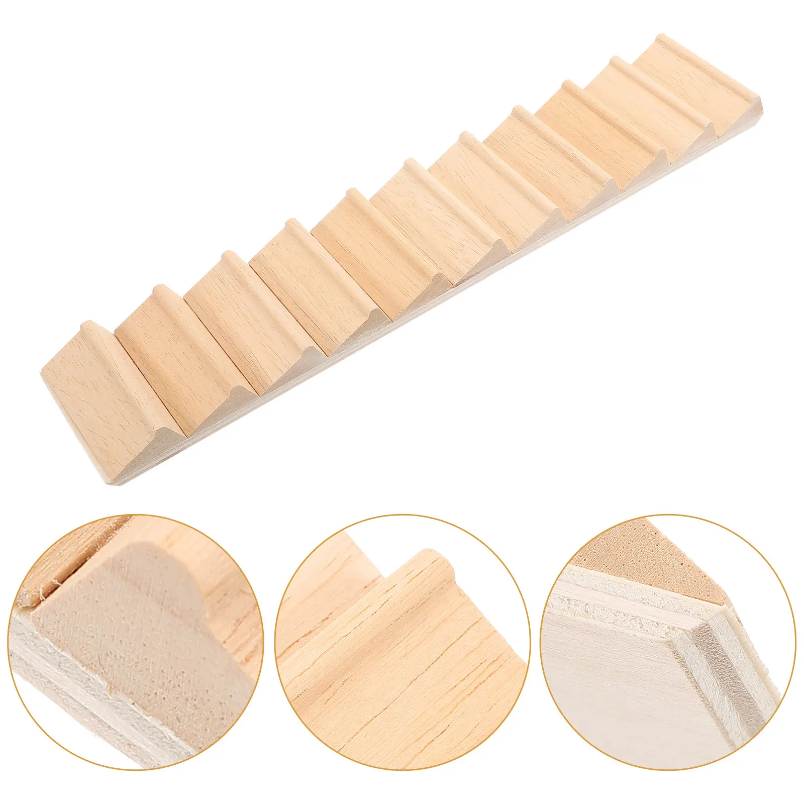 Simulated Wooden Mini Staircase Delicate Miniature Furniture Home Decoration Mini House Stairs DIY Accessory Lifelike Stair Prop
Simulated Wooden Mini Staircase Delicate Miniature Furniture Home Decoration Mini House Stairs DIY Accessory Lifelike Stair Prop