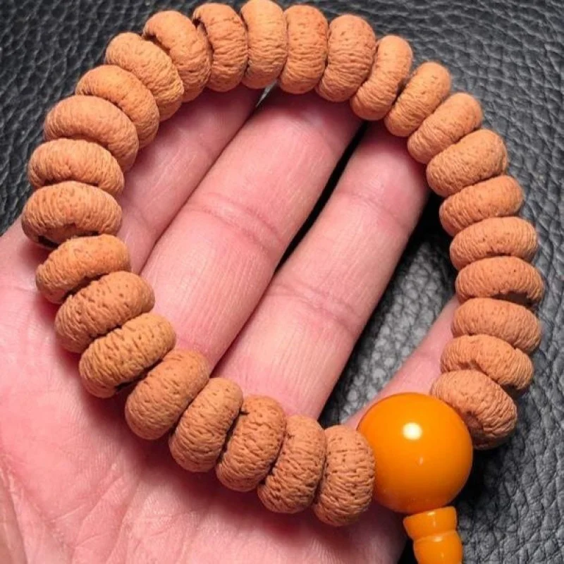 Natural Celebrity Style Large Lotus Bodhi Seed Bead Bracelet 28 Beads
Natural Celebrity Style Large Lotus Bodhi Seed Bead Bracelet 28 Beads