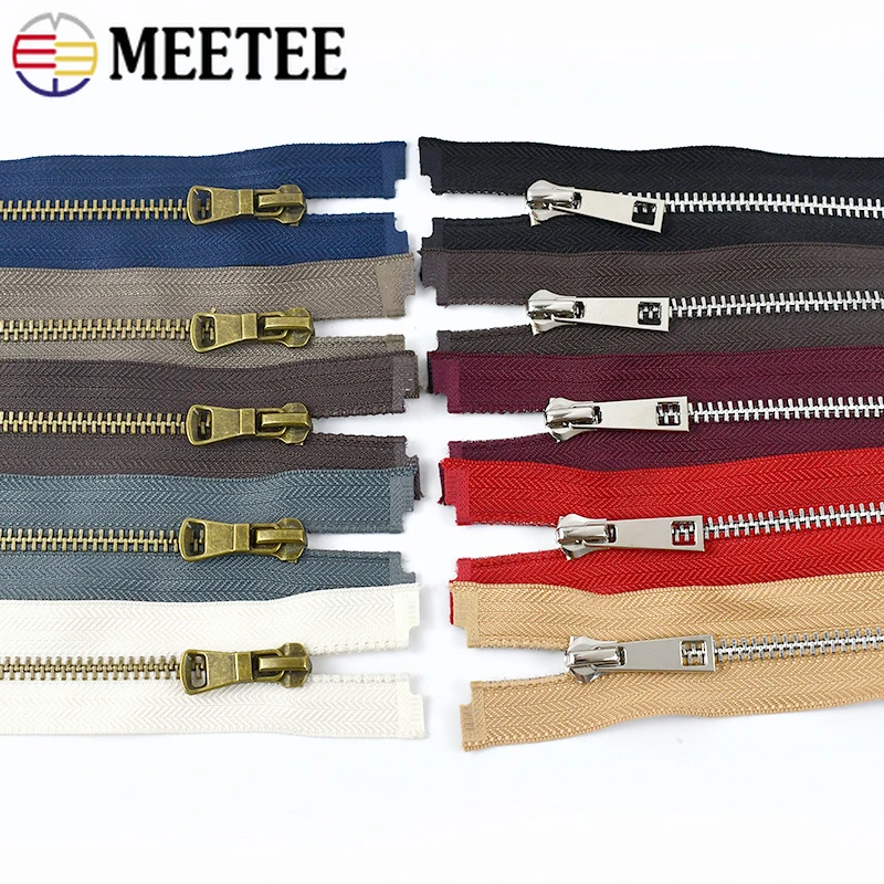 2Pcs 5# Meetee Metal Zipper 40-80cm Single Slider Open-End Zip Down Jacket Garment Sewing Zippers Repair Clothing Parts Material
2Pcs 5# Meetee Metal Zipper 40-80cm Single Slider Open-End Zip Down Jacket Garment Sewing Zippers Repair Clothing Parts Material