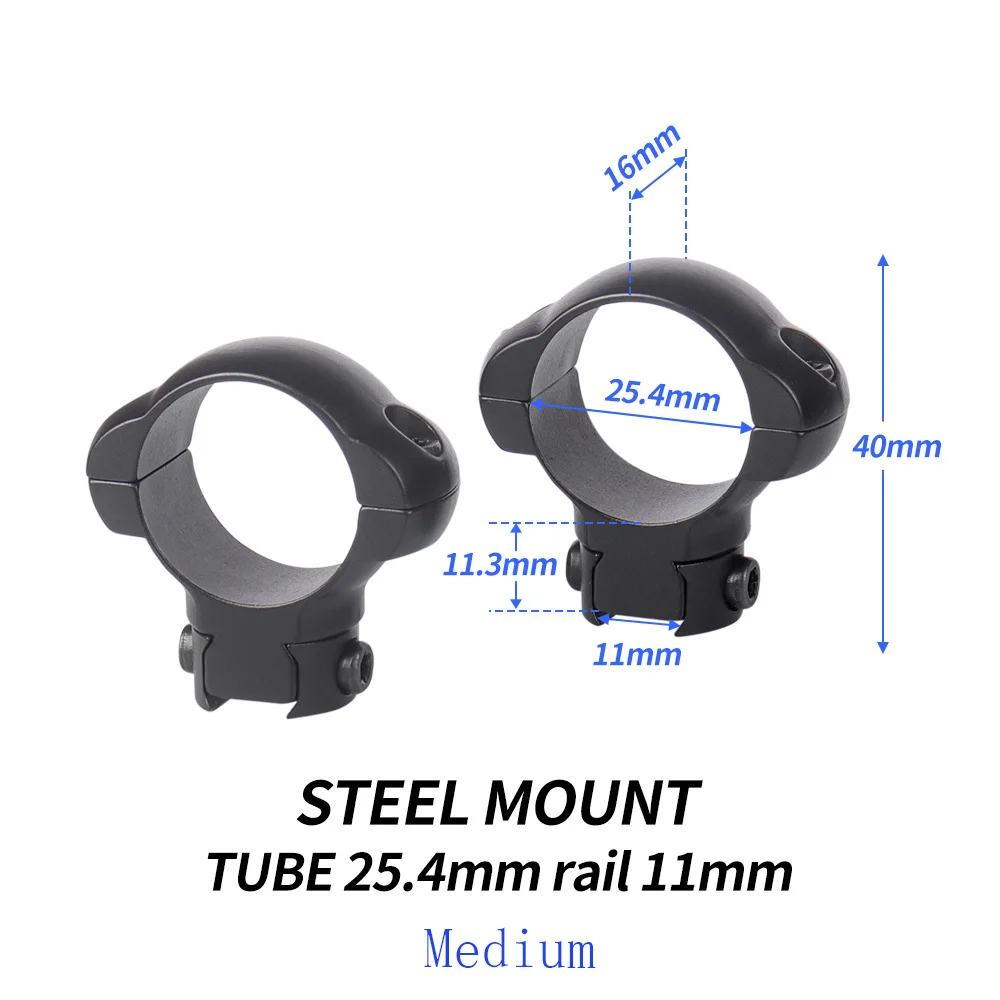 MARCOOL 2Pcs 11mm Rail Steel Ring Mount 30mm/25.4mm Tube Dia. Hunting Rifle Scope Devotail Ring Mounts
MARCOOL 2Pcs 11mm Rail Steel Ring Mount 30mm/25.4mm Tube Dia. Hunting Rifle Scope Devotail Ring Mounts