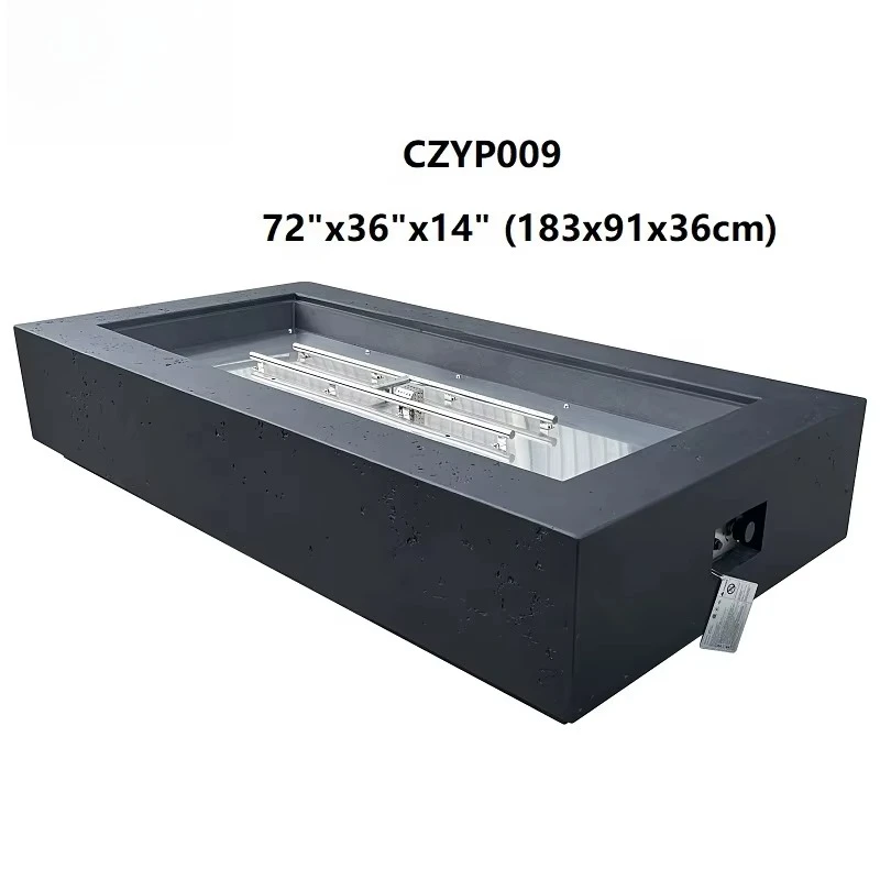 New Wholesale Customized Outdoor Furniture Big Size Rectangular Propane Gas Fire Pit Table
New Wholesale Customized Outdoor Furniture Big Size Rectangular Propane Gas Fire Pit Table