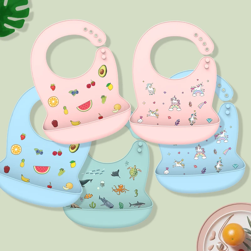 Silicone Baby Bib Waterproof Drool Catcher Cartoon Newborn Feeding Soft Edible Bib Adjustable Baby Burp Cloth
Silicone Baby Bib Waterproof Drool Catcher Cartoon Newborn Feeding Soft Edible Bib Adjustable Baby Burp Cloth