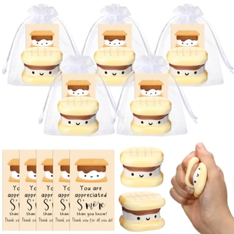 Graduation and office appreciation gifts: foam marshmallow stress balls in brown, soft and squishy for stress relief, packaged
Graduation and office appreciation gifts: foam marshmallow stress balls in brown, soft and squishy for stress relief, packaged