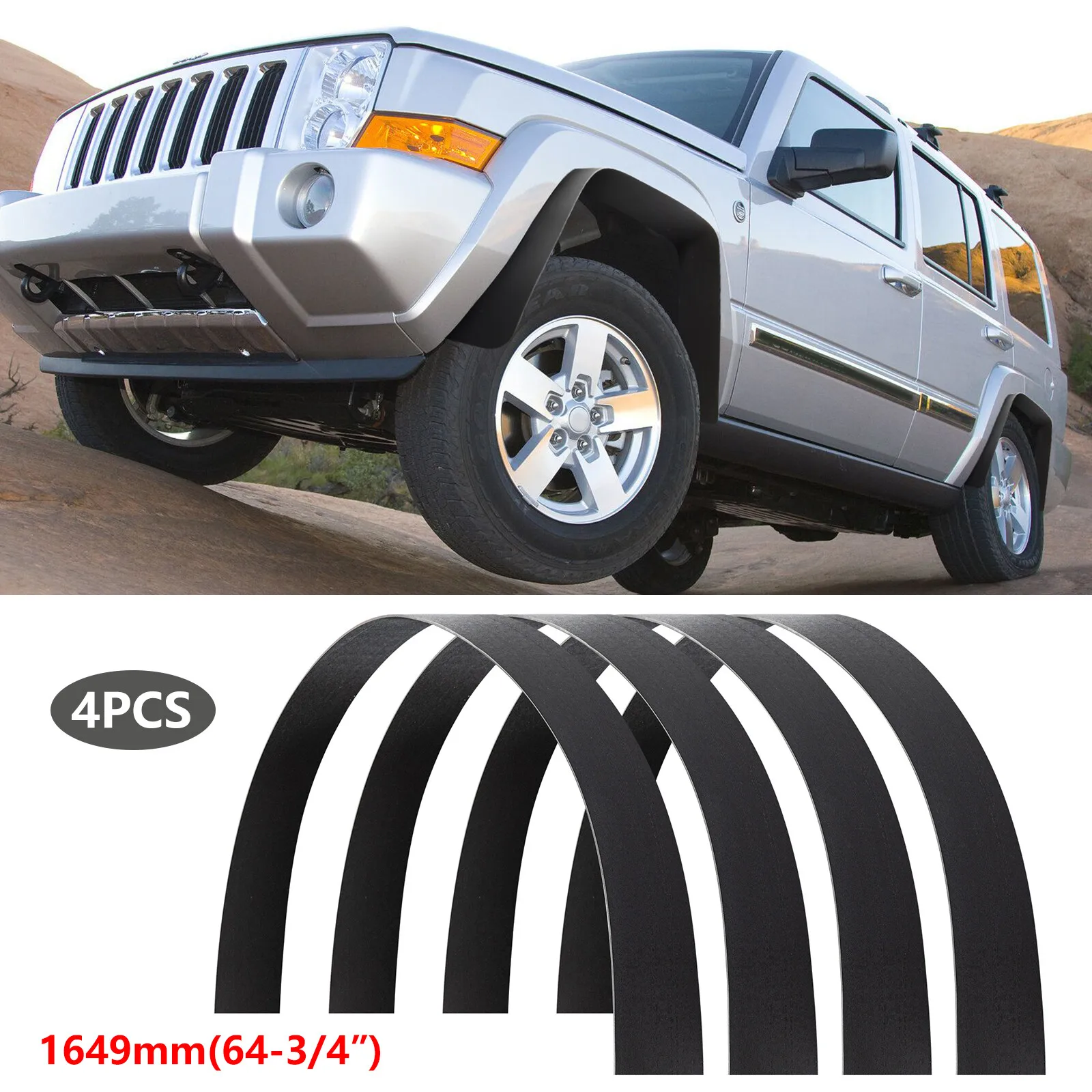 For Jeep Commander CAR Flexible Fender Flares Wheel Arch Wider Body Kits 4PCS 6"
For Jeep Commander CAR Flexible Fender Flares Wheel Arch Wider Body Kits 4PCS 6"
