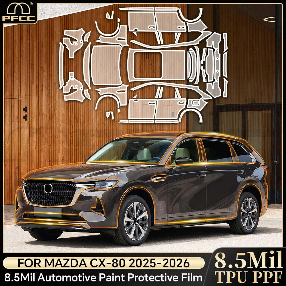 8.5Mil For Mazda CX80 CX-80 2025-UP Pre-cut PPF Kit TPU Paint Protection Film Car Body Clear Bra Resistant Anti-scratch Cover
8.5Mil For Mazda CX80 CX-80 2025-UP Pre-cut PPF Kit TPU Paint Protection Film Car Body Clear Bra Resistant Anti-scratch Cover