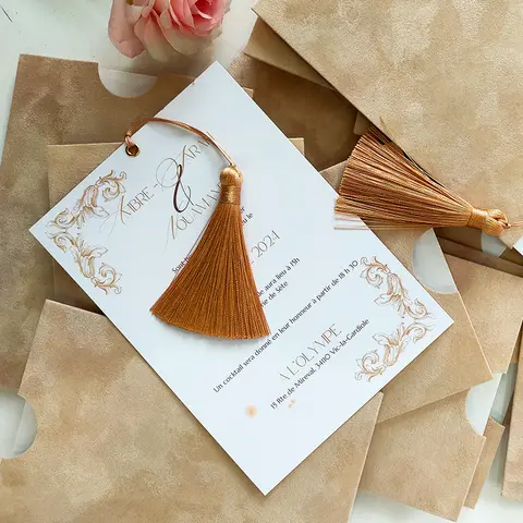 Wedding Invitations Gold Velvet Personalized Custom Name Elegant Foil Luxury for Wedding Party Birthday Anniversary