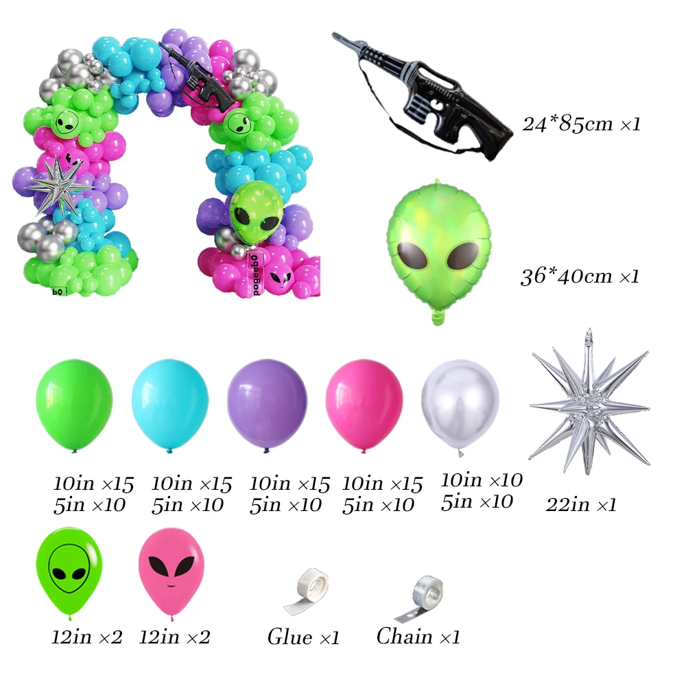 129Pcs Green Alien Balloons Arch Kit Exploding Star Gun Foil Balloons Trunk Or Treat Party Astronaut Space Birthday Decor Globos
129Pcs Green Alien Balloons Arch Kit Exploding Star Gun Foil Balloons Trunk Or Treat Party Astronaut Space Birthday Decor Globos