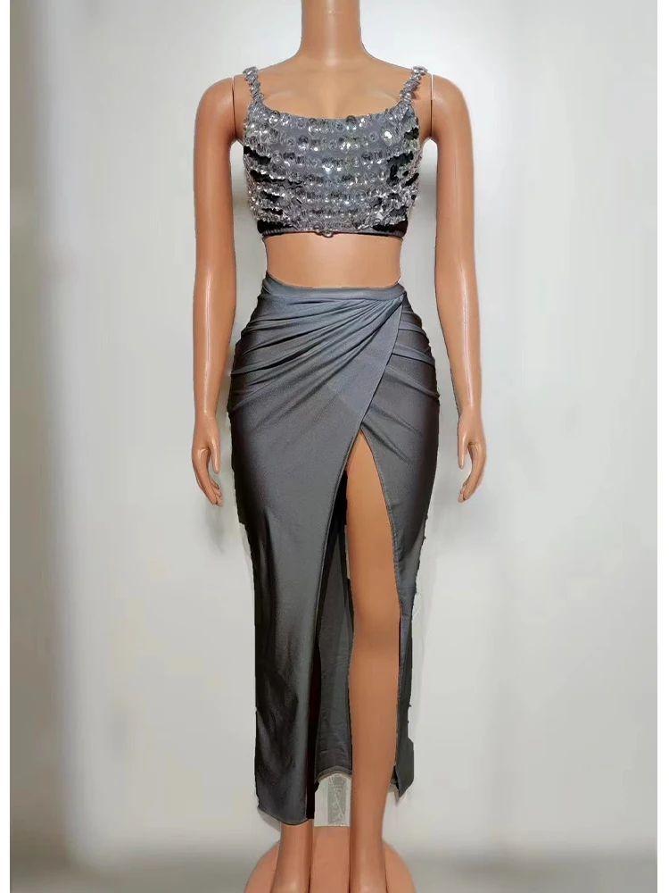 High Quality Hot Stamping Sexy Camisole Top+Elastic Hip Hugging Skirt 2025 New Fashionable Custom Women'S Clothing
High Quality Hot Stamping Sexy Camisole Top+Elastic Hip Hugging Skirt 2025 New Fashionable Custom Women'S Clothing