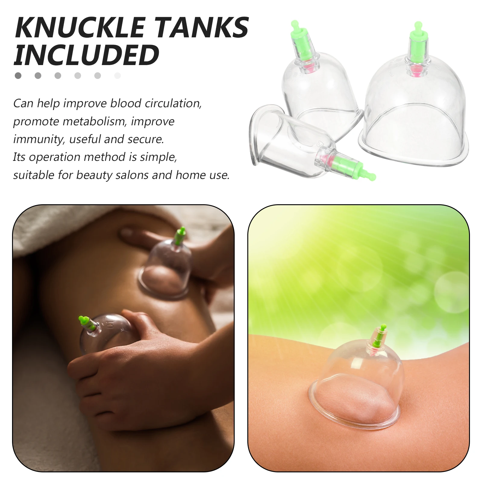 3pcs Cup Set Plastic Suction Outdoor Cupping Cups Cups for Body Care Easy Clean Durable Cupping Therapy Massage Tool
3pcs Cup Set Plastic Suction Outdoor Cupping Cups Cups for Body Care Easy Clean Durable Cupping Therapy Massage Tool