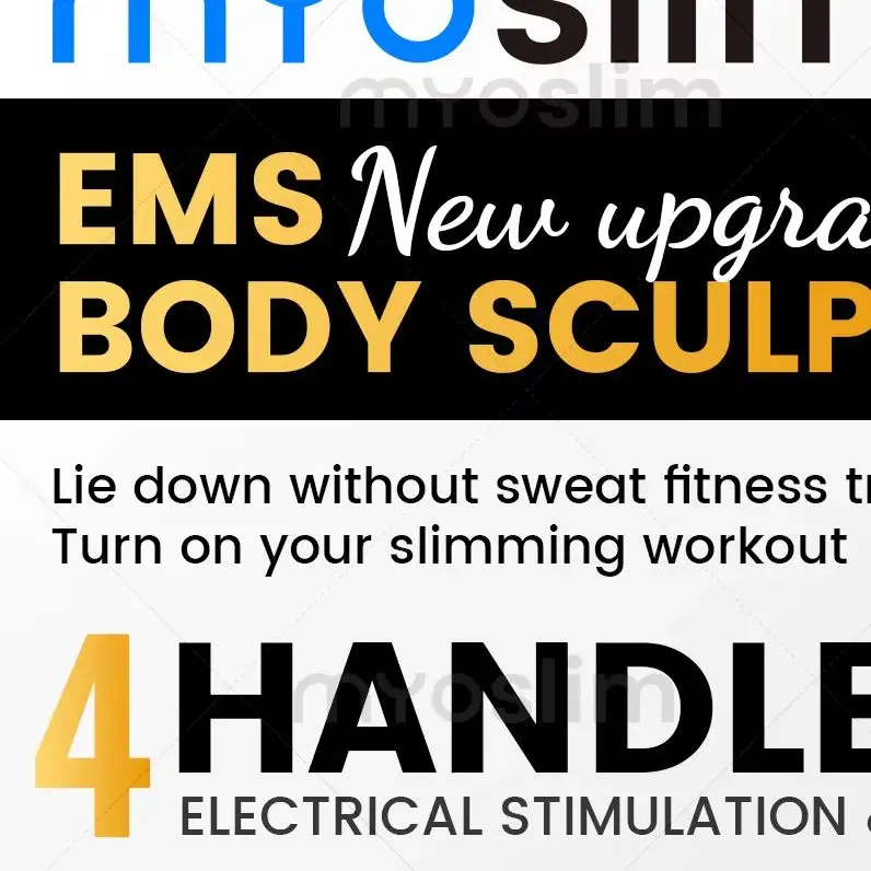 MYOslim Sculpting Weight Lose Machine EMS Stimulater Slim Muscle Body Sculpt Removal Butt Build
MYOslim Sculpting Weight Lose Machine EMS Stimulater Slim Muscle Body Sculpt Removal Butt Build