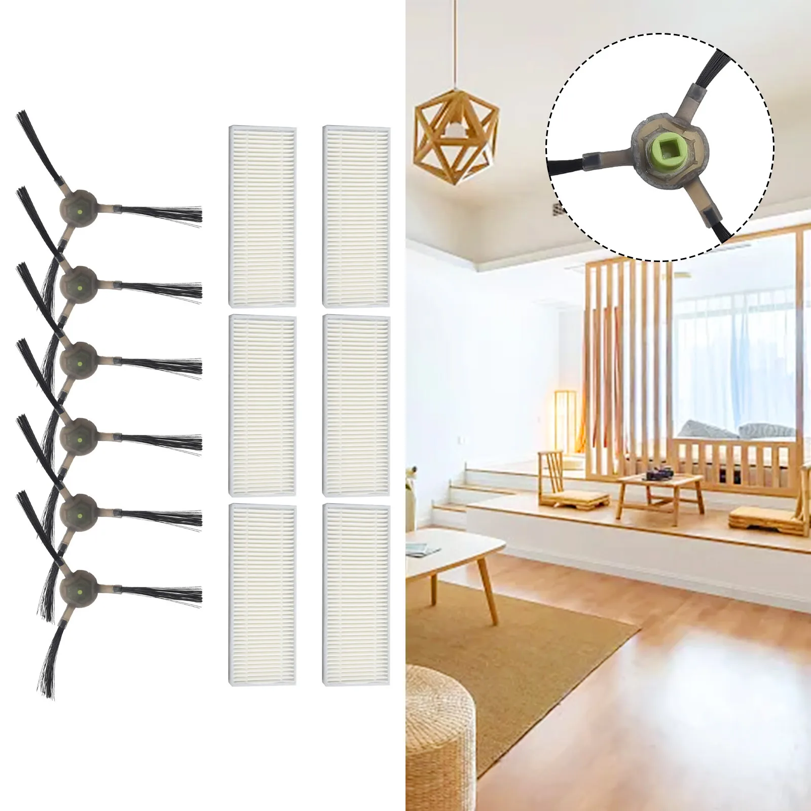 Maintain Optimum Cleaning Performance with For EICOBOT R20 Robot Vacuum Cleaner Spare Parts Filter Side Brushes
Maintain Optimum Cleaning Performance with For EICOBOT R20 Robot Vacuum Cleaner Spare Parts Filter Side Brushes