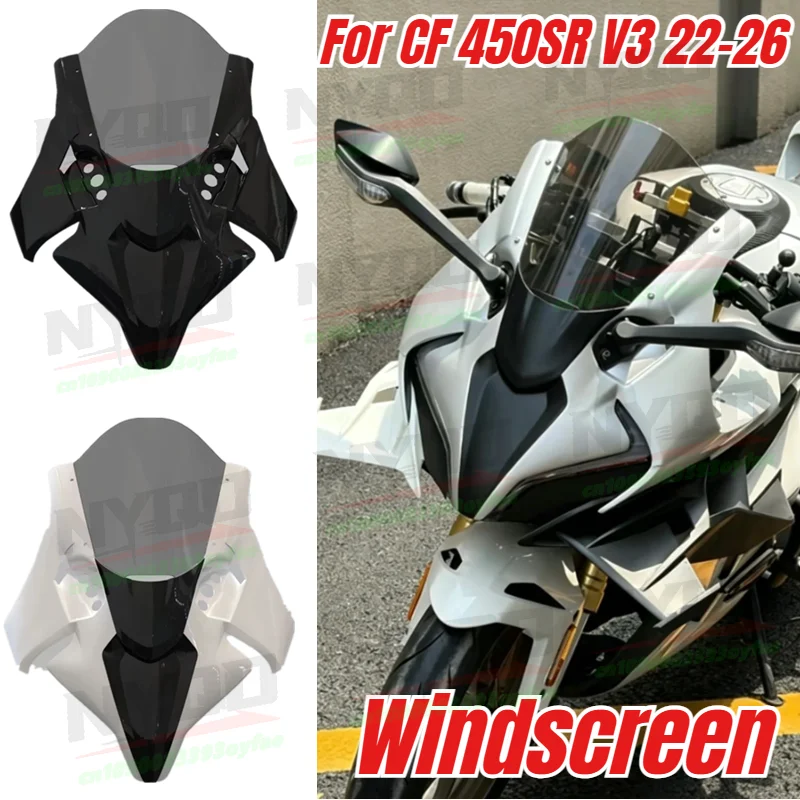 450SR V3 Windscreen Modified Front Windshield Racing Heightened Wind Deflector Fairing for CF 450SR V3 22-26
450SR V3 Windscreen Modified Front Windshield Racing Heightened Wind Deflector Fairing for CF 450SR V3 22-26