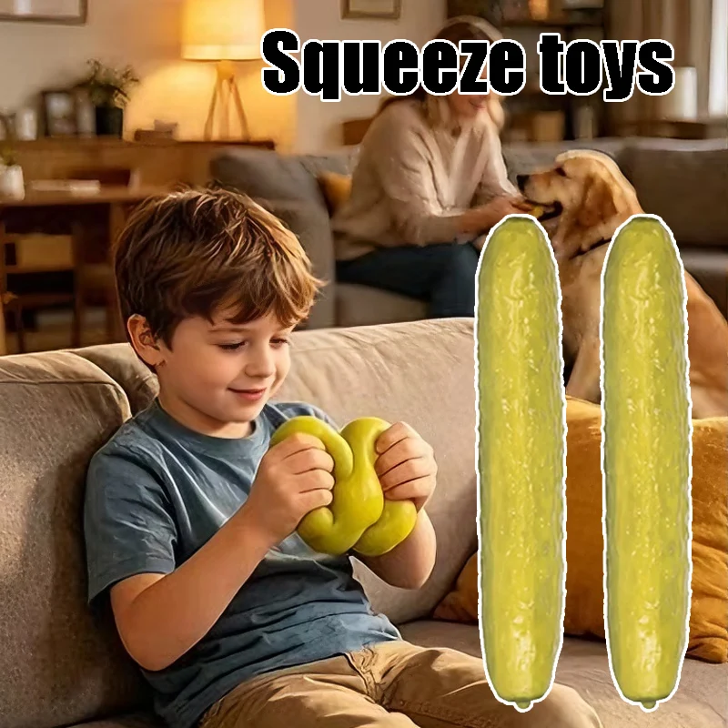 Child Vegetable Stress Toy Set with Elastic Cucumber Sandbag Squishy Sensory Fidgets for Anxiety Relief Perfect Calming Gift
Child Vegetable Stress Toy Set with Elastic Cucumber Sandbag Squishy Sensory Fidgets for Anxiety Relief Perfect Calming Gift