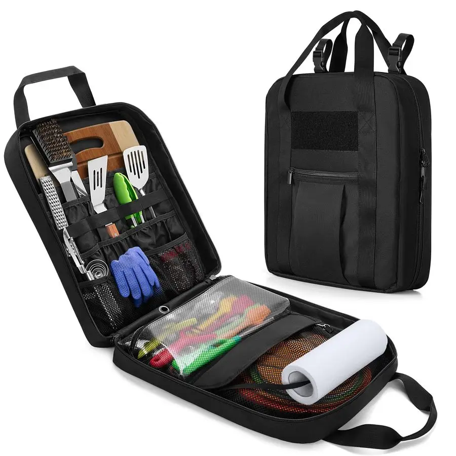Camp Utensil Organizer with Towel Paper Holder, Portable Camping Kitchen Cookware Bag for Knives, Forks, Spoons amp More, Outdoo
Camp Utensil Organizer with Towel Paper Holder, Portable Camping Kitchen Cookware Bag for Knives, Forks, Spoons amp More, Outdoo