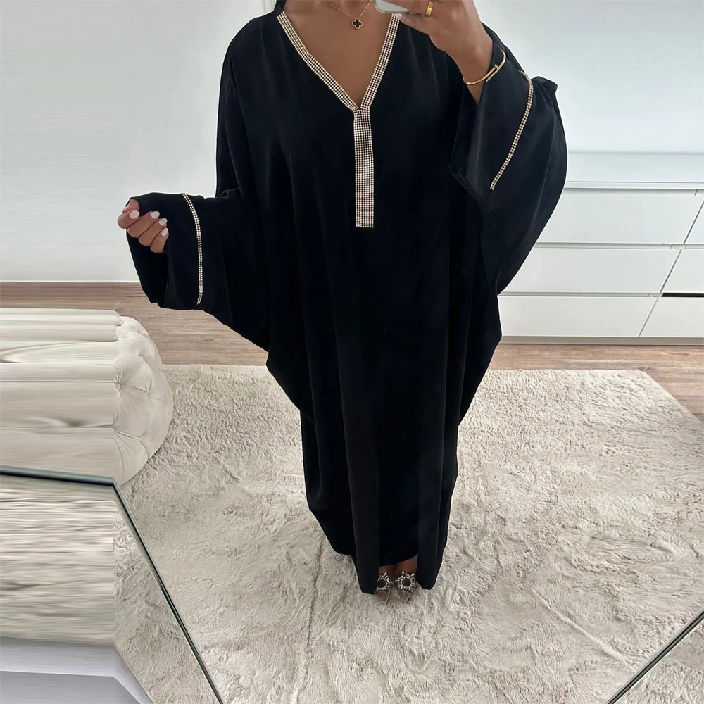 New Diamond Muslim Dress Women Dubai Abaya Turkey Kaftan Morocco Caftan Eid Ramadan Jalabiya Prayer Garment Robe Kebaya Djellaba
New Diamond Muslim Dress Women Dubai Abaya Turkey Kaftan Morocco Caftan Eid Ramadan Jalabiya Prayer Garment Robe Kebaya Djellaba