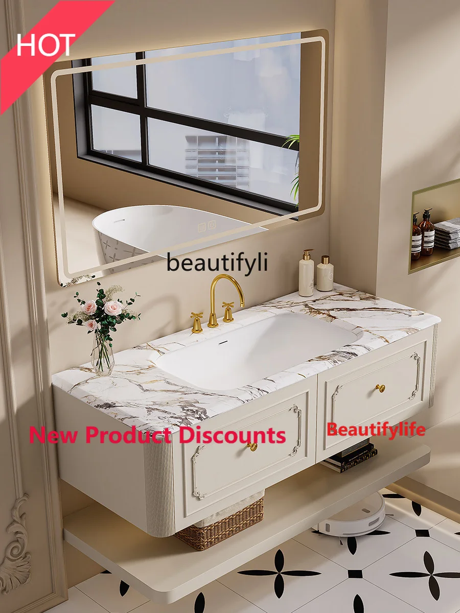 MM45 Ceramic Drop-in Sink Hanging Smart Bathroom Cabinet Combination Bathroom Table
MM45 Ceramic Drop-in Sink Hanging Smart Bathroom Cabinet Combination Bathroom Table