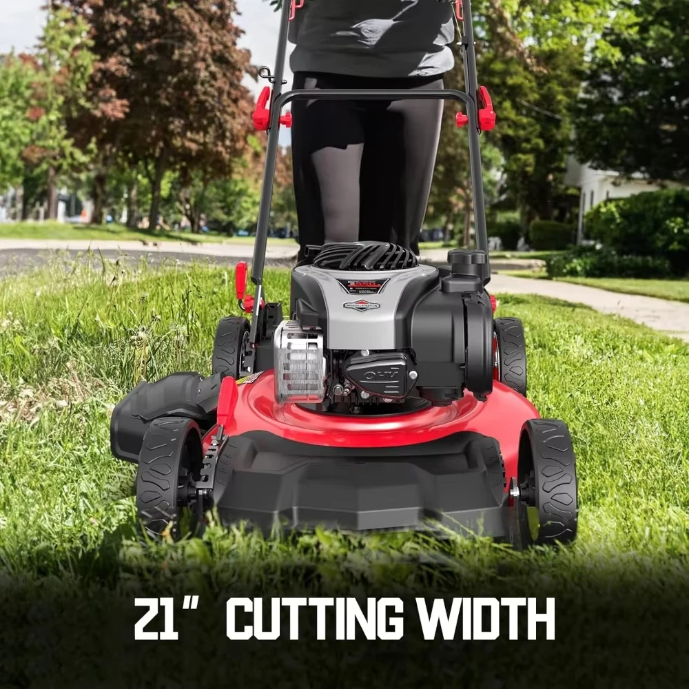 Газовая газонокосилка, 21 дюйм. с двигателем Briggs and Stratton E550 объемом 140 куб.см, двухтактная косилка 3-в-1 с мульчированием, упаковкой, боковым разрядом
Газовая газонокосилка, 21 дюйм. с двигателем Briggs and Stratton E550 объемом 140 куб.см, двухтактная косилка 3-в-1 с мульчированием, упаковкой, боковым разрядом