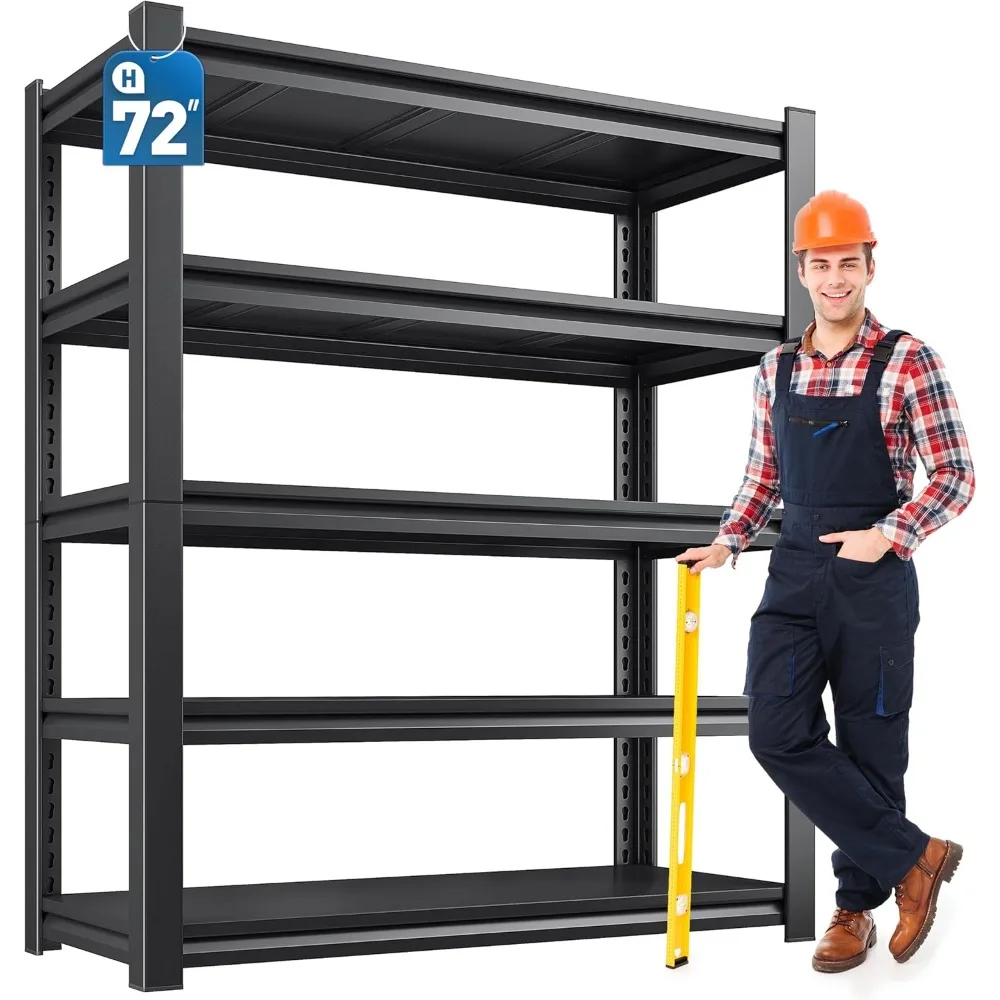 Garage Shelving 3000 LBS Storage Shelves Adjustable Metal Garage Shelves 5 Tier Heavy Duty Shelving Units and Storage Rack Shel
Garage Shelving 3000 LBS Storage Shelves Adjustable Metal Garage Shelves 5 Tier Heavy Duty Shelving Units and Storage Rack Shel