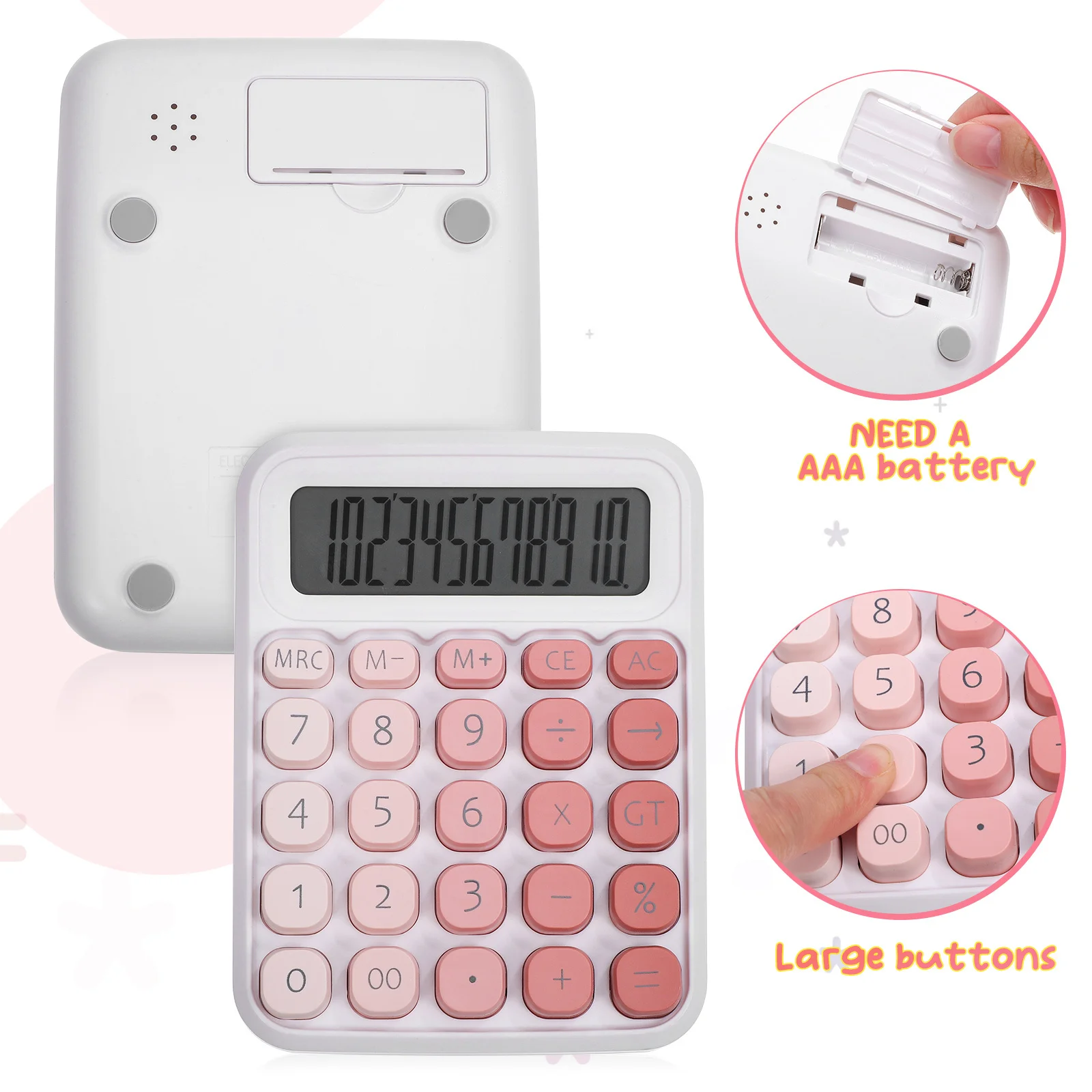 Large Button Desk Calculator 12- Basic Calculator Stable Base for Office School Home Use Calculators Desktop
Large Button Desk Calculator 12- Basic Calculator Stable Base for Office School Home Use Calculators Desktop