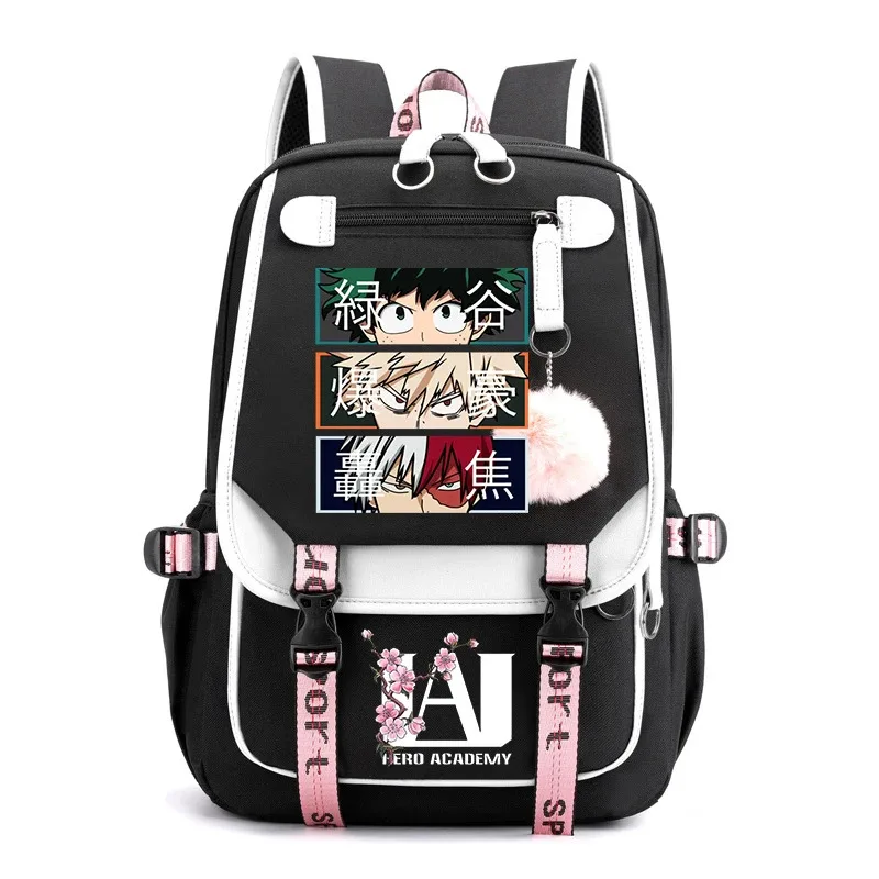 Anime My Hero Academia Schoolbag Todoroki Bakugou Deku Cartoon Backpack School Boys Girls Usb Bagpack Teenager Travel Rucksack
Anime My Hero Academia Schoolbag Todoroki Bakugou Deku Cartoon Backpack School Boys Girls Usb Bagpack Teenager Travel Rucksack