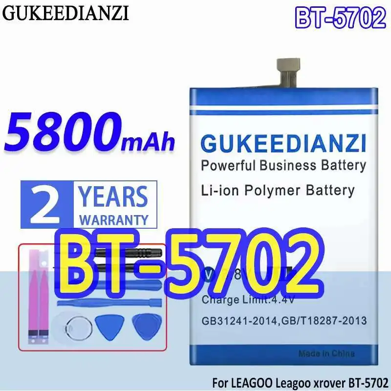Stable Mobile Phone Battery Good Low-Temperature Performance For Leagoo Xrover BT-5702 BT5702 5800Mah
Stable Mobile Phone Battery Good Low-Temperature Performance For Leagoo Xrover BT-5702 BT5702 5800Mah