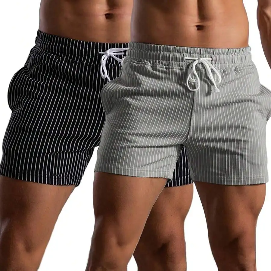 Mens Striped Cotton Shorts 5 Inch Inseam Elastic Waist Casual Jogger Workout Shorts
Mens Striped Cotton Shorts 5 Inch Inseam Elastic Waist Casual Jogger Workout Shorts