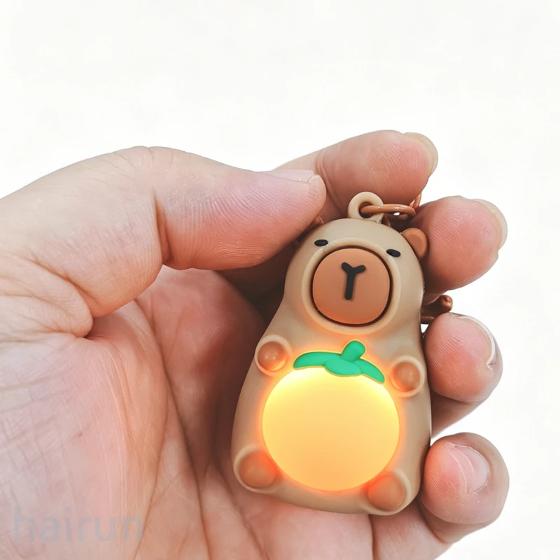 Fun Capybara Keychain With Lighted Luminous Cute Capibara Anime Lighting Keyring Mini Doll Creative Keyring Decorative Gift toys
Fun Capybara Keychain With Lighted Luminous Cute Capibara Anime Lighting Keyring Mini Doll Creative Keyring Decorative Gift toys