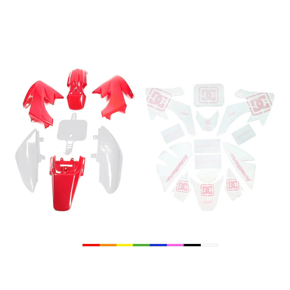Motorcycle Fairing Plastic Fender Sticker Kit For HONDA CRF50 XR50 50cc 70cc 90cc 110cc 125cc 140cc 150cc 160cc Pit Dirt Bikes
Motorcycle Fairing Plastic Fender Sticker Kit For HONDA CRF50 XR50 50cc 70cc 90cc 110cc 125cc 140cc 150cc 160cc Pit Dirt Bikes