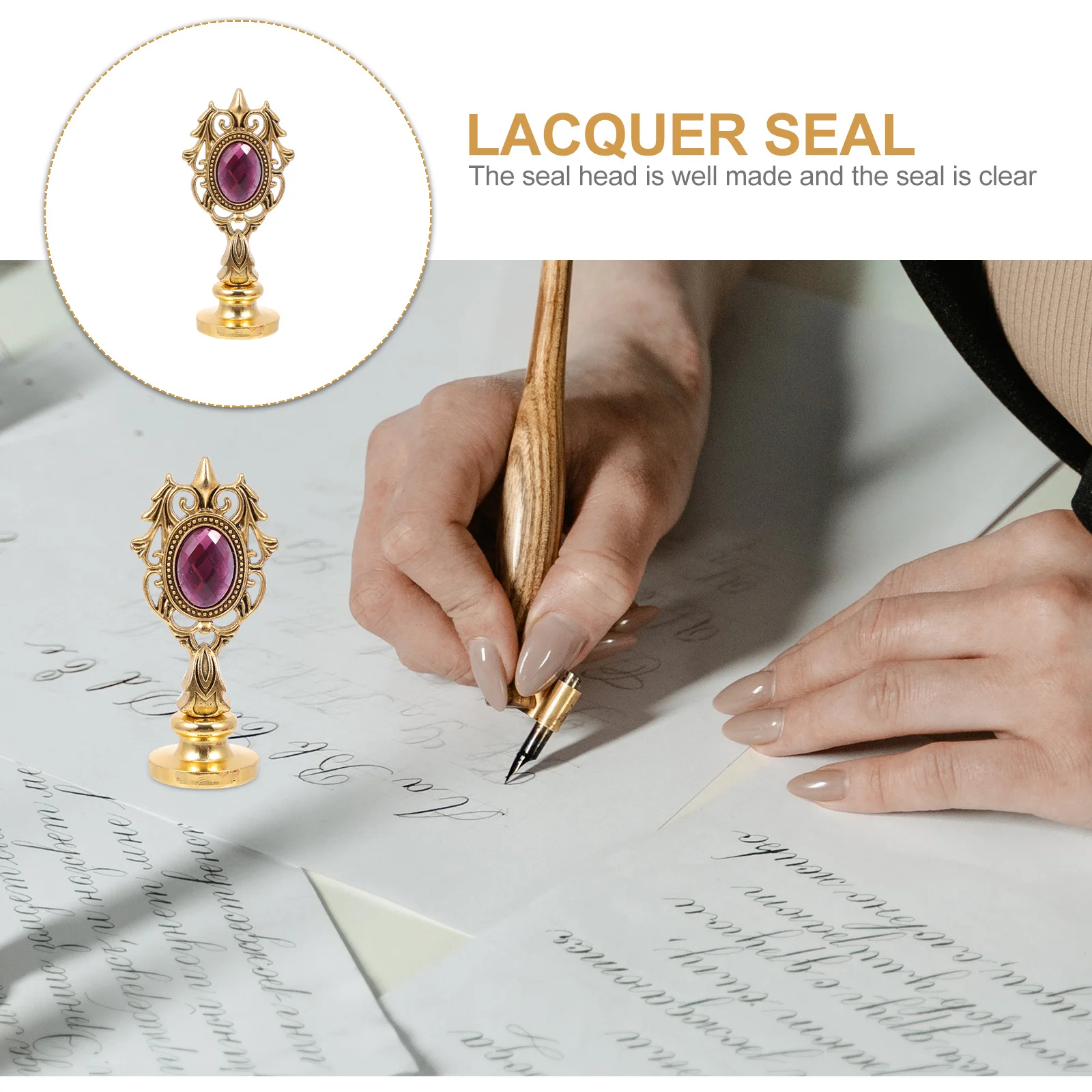 1pc Fire Wax Seal Diy Decorative For Envelopes Letters Sealing Creative Pattern Retro Style Handmade
1pc Fire Wax Seal Diy Decorative For Envelopes Letters Sealing Creative Pattern Retro Style Handmade