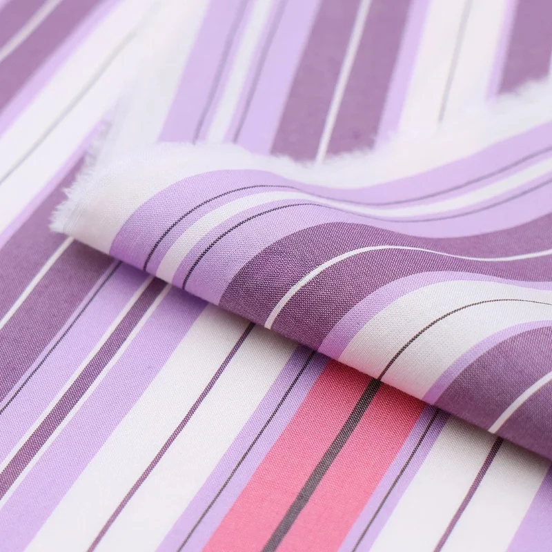 1meter Summer Lightweight Purple Striped Pure Mulberry Fabric Women Dress Shirt Clothing Breathable Soft Smooth DIY Material
1meter Summer Lightweight Purple Striped Pure Mulberry Fabric Women Dress Shirt Clothing Breathable Soft Smooth DIY Material