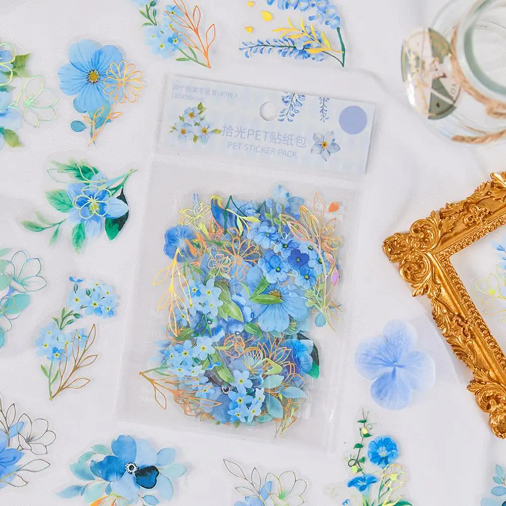 40 Pcs/Bag Flower Sticker Self-adhesive Waterproof Rich Patterns Aesthetic Floral Pattern DIY Scrapbooking PET Decal Students
40 Pcs/Bag Flower Sticker Self-adhesive Waterproof Rich Patterns Aesthetic Floral Pattern DIY Scrapbooking PET Decal Students